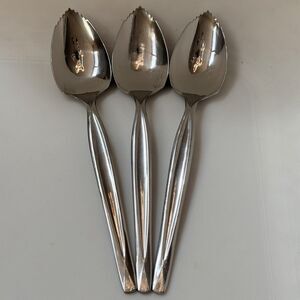 3pc International Fruit/Orange Spoons 6”  Stainless Wm Rogers Mfg Co, USA